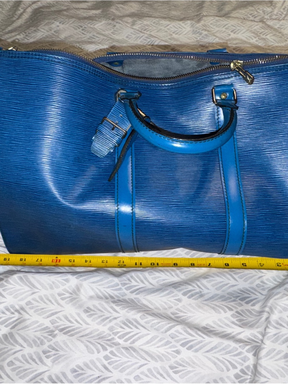 Louis Vuitton Epi Leather Duffel Bag with Certificate of Authenticity - Picture 12 of 14